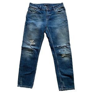 Straight Leg Ripped Zara Jeans